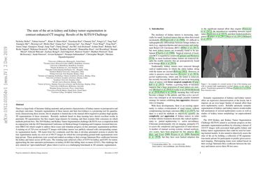 The state of the art in kidney and kidney tumor segmentation in contrast-enhanced CT imaging: Results of the KiTS19 Challenge