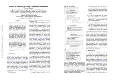 CrossWOZ: A Large-Scale Chinese Cross-Domain Task-Oriented Dialogue Dataset