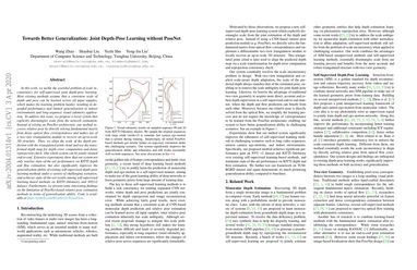 Towards Better Generalization: Joint Depth-Pose Learning without PoseNet