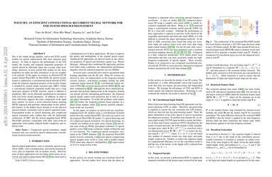 WaveCRN: An Efficient Convolutional Recurrent Neural Network for End-to-end Speech Enhancement