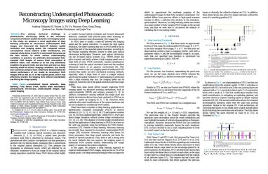 Reconstructing undersampled photoacoustic microscopy images using deep learning