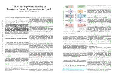 TERA: Self-Supervised Learning of Transformer Encoder Representation for Speech
