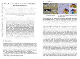 CosyPose: Consistent multi-view multi-object 6D pose estimation