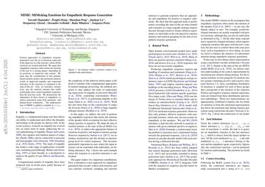 MIME: MIMicking Emotions for Empathetic Response Generation