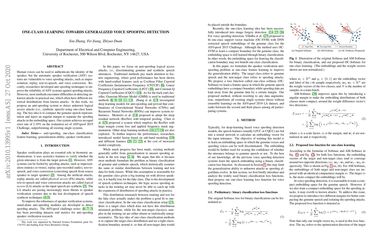 One-class learning towards generalized voice spoofing detection