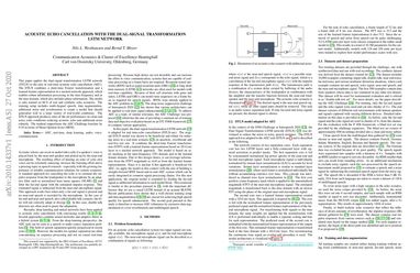 Acoustic echo cancellation with the dual-signal transformation LSTM network