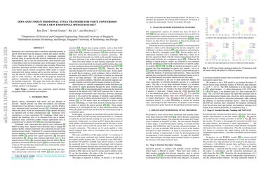 Seen and Unseen emotional style transfer for voice conversion with a new emotional speech dataset