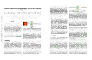 DeepOpht: Medical Report Generation for Retinal Images via Deep Models and Visual Explanation