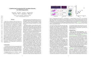 Cylindrical and Asymmetrical 3D Convolution Networks for LiDAR Segmentation