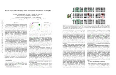 Tokens-to-Token ViT: Training Vision Transformers from Scratch on ImageNet