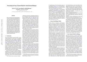 Pretraining the Noisy Channel Model for Task-Oriented Dialogue