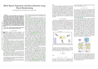 Blind Speech Separation and Dereverberation using Neural Beamforming