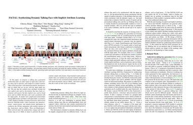FACIAL: Synthesizing Dynamic Talking Face with Implicit Attribute Learning