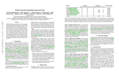 TEACh: Task-driven Embodied Agents that Chat