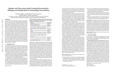 Speaker and Time-aware Joint Contextual Learning for Dialogue-act Classification in Counselling Conversations