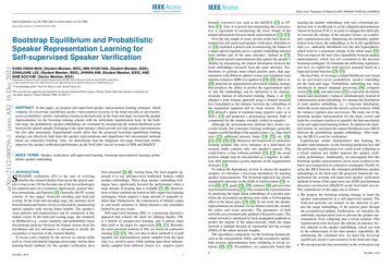 Bootstrap Equilibrium and Probabilistic Speaker Representation Learning for Self-supervised Speaker Verification