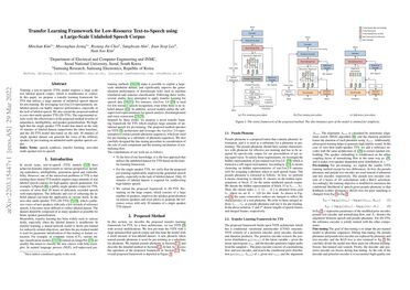 Transfer Learning Framework for Low-Resource Text-to-Speech using a Large-Scale Unlabeled Speech Corpus