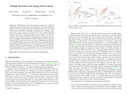Simple Baselines for Image Restoration