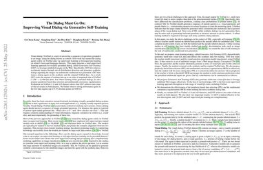 The Dialog Must Go On: Improving Visual Dialog via Generative Self-Training
