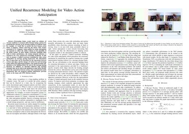 Unified Recurrence Modeling for Video Action Anticipation