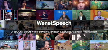 全球最大多领域中文语音识别数据集 WenetSpeech 正式发布并开放下载