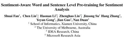EMNLP 2022 | SentiWSP: 基于多层级的情感感知预训练模型