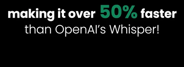 比OpenAI的Whisper快50%，最新开源语音模型
