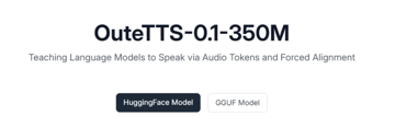 神奇的 OuteTTS - 0.1 - 350M：用几秒钟音频克隆声音的黑科技！
