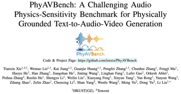ACM MM 26 音画同步生成的「音频物理真实感」，终于有了硬核标尺｜PhyAVBench 论文详解