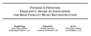 Fourier is Frontier: 高保真音乐建模在频域上的十万个为什么