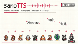 Ampixa Labs 开源 sanoTTS：最小仅 29.4 万参数，3 美元 ESP32-S3 可完全离线实时合成